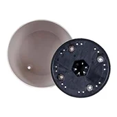 Саксия с дренаж 21.8x19.5x15 см 7.4 л бяла SERINOVA - Thumbnail 2