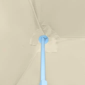 Сгъваема шатра с 8 странични стени, 870x291x315 см, кремава - Thumbnail 8