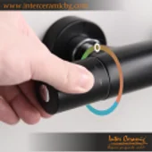 Телескопично тръбно окачване със смесител с термостат Соланж INTER CERAMIC - Thumbnail 5