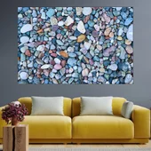 Цветен чакъл - картина пано за стена - Thumbnail 1