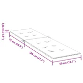 Възглавница за стол шезлонг сиво каре (75+105)x50x4 см - VL314187 - Thumbnail 9