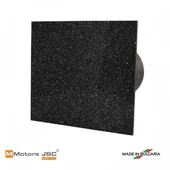 Вентилатор за баня ММ-P 100/169, квадрат, с клапа, стъкло, прав - Thumbnail 1