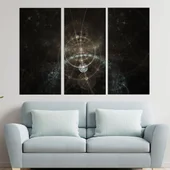 Абстракция - фрактали - планети - картина пано за стена - Thumbnail 2
