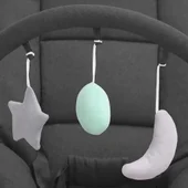 Бебешки шезлонг, антрацит, стомана - Thumbnail 8