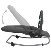 Бебешки шезлонг, антрацит, стомана - Thumbnail 6