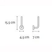 Поставка за тоалетна хартия полирана Moderno KAPITAN - Thumbnail 2