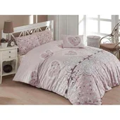 Двоен спален комплект 4 части 100% памук Сърца ZAMBAK - Thumbnail 2