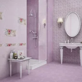 Фаянс 20х50 см Ажур розов 5822 KAI - Thumbnail 3