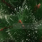 Коледна зелена елха с бели връхчета 210 см - Thumbnail 3