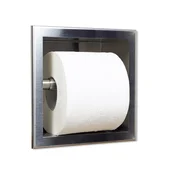 Поставка за тоалетна хартия за вграждане 17.3x17.3x8.6 см инокс BALNEO - Thumbnail 3