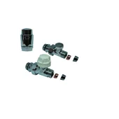 Радиаторен прав сет Cayman-5 Chrome THS THERMOSTYLE - Thumbnail 3