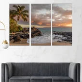 Самотен плаж - картина пано за стена - Thumbnail 2