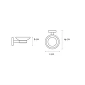 Стъклена сапунерка за баня Uno KAPITAN - Thumbnail 2