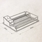 Сушилник за съдове 1 ниво KB 006 хром TEKNO TEL - Thumbnail 4