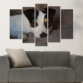 Игрив малък джак ръсел  - картина пано за стена - Thumbnail 3