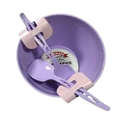 Купа за салата в комплект с два броя прибори - Thumbnail 2