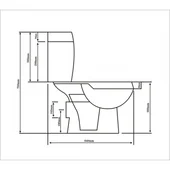 Моноблок Макси със задно оттичане 65х36х72см INTER CERAMIC - Thumbnail 2
