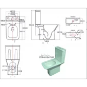 Моноблок задно оттичане със седалка 61х36,5х78.5см INTER CERAMIC - Thumbnail 7