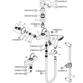 Стенен смесител за вана и душ Calista VIDIMA - Thumbnail 3