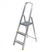 Алуминиева стълба 3 стъпала DENZEL - Thumbnail 1