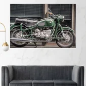 Античен мотоциклет BMW - картина пано за стена - Thumbnail 1