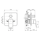 Душ комплект за вграждане Ceraplan VIDIMA - Thumbnail 5