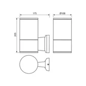 Фасаден аплик YORK 60W VIVALUX - Thumbnail 2