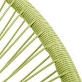 Градински стол Акапулко, полиратан, зелен - Thumbnail 5