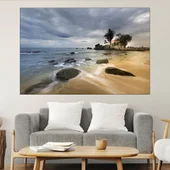 Каменист плаж на остров Фукок - картина пано за стена - Thumbnail 1