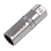 Магнитна вложка за автомобилни свещи 1/2" 16 мм 12-стенна GROSS - Thumbnail 2