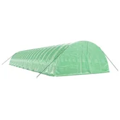 Оранжерия със стоманена рамка зелена 120 м² 20x6x2,85 м - Thumbnail 2