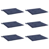 Палетни възглавници, 6 бр, нейви сини, 40x40x4 см, Оксфорд плат - Thumbnail 3