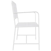 Пейка Бяла Метал 103.5 x 51.5 x 90 см Издръжлива Външна пейка - VL42008116 - Thumbnail 5