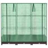 Повдигната леха с покривало, 120x40x123 см  - Кафяв сандък - Thumbnail 4