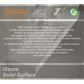 Умивалник от полимермраморен камък 60х40х1,5см бял мат INTER CERAMIC - Thumbnail 5