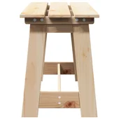 външна пейка 119x35x47 см от масивна борова дървесина - VL4012191 - Thumbnail 5