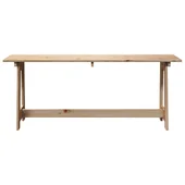 външна пейка 119x35x47 см от масивна борова дървесина - VL4012191 - Thumbnail 4