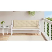 Възглавница за градинска пейка бежова 150x(50+50)x7 см оксфорд - VL315019 - Thumbnail 3