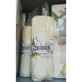 Чаршаф с ластик 100x200 см + калъфка Cylinder Cream ZAMBAK - Thumbnail 2