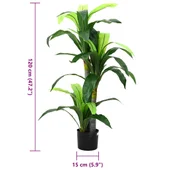 Изкуствено дърво Dracaena 36 листа 120 см зелено - Thumbnail 5