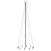 Коледна елха с шип, синя, 310 LED, 300 см - Thumbnail 3