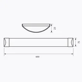 LED осветително тяло FLAT LED 18W 600 MM CL 4000K - Thumbnail 2