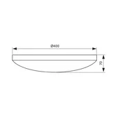 LED плафон NINA LED 36W VIVALUX - Thumbnail 2