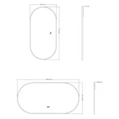 Огледало за баня с LED осветление 60x120 см - INTER CERAMIC - Thumbnail 2