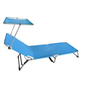 Сгъваем шезлонг със сенник 188x56xH25 см C2013 MUHLER - Thumbnail 1