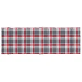 Шалте за шезлонг - червено каре - 186x58x4 см - Оксфорд плат - VL314171 - Thumbnail 5