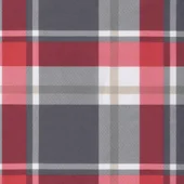 Шалте за шезлонг - червено каре - 186x58x4 см - Оксфорд плат - VL314171 - Thumbnail 9