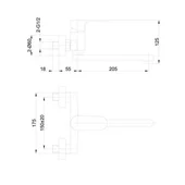 Смесител за кухня ф35 мм стенен Mirella FORMA VITA - Thumbnail 2