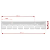 Таванен простир 7x180 см бял SEPIO - Thumbnail 3