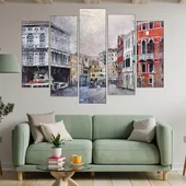 Акварел на Венеция - картина пано за стена - Thumbnail 3